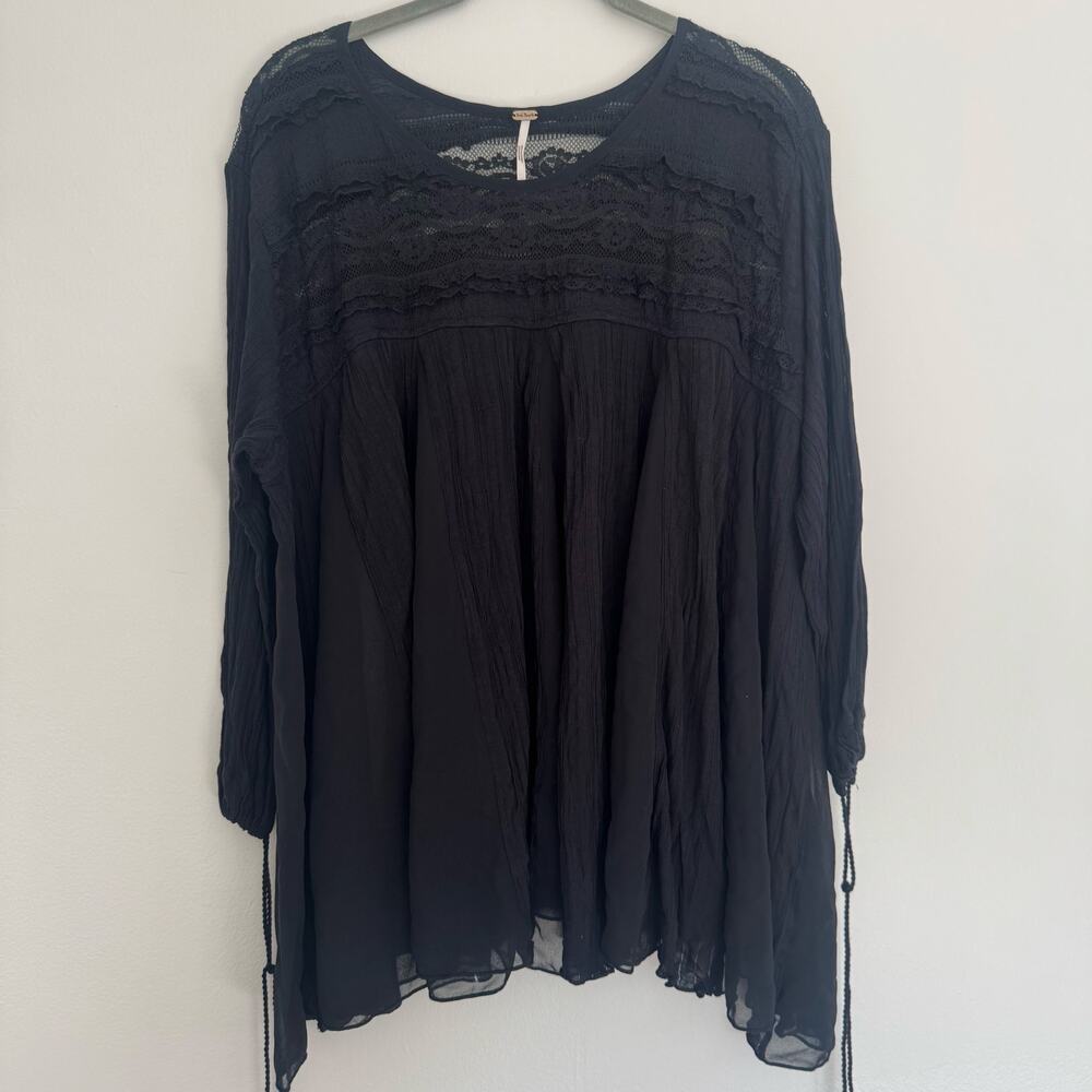 Free People Penny Lane Tunic in Black - Picture 2 of 8